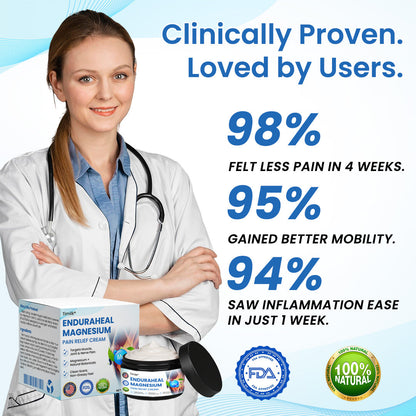 Timilk EnduraHeal Magnesium Pain Relief Cream (Treats Arthritis, Neuropathy, Rheumatism, Sports Injuries & More)