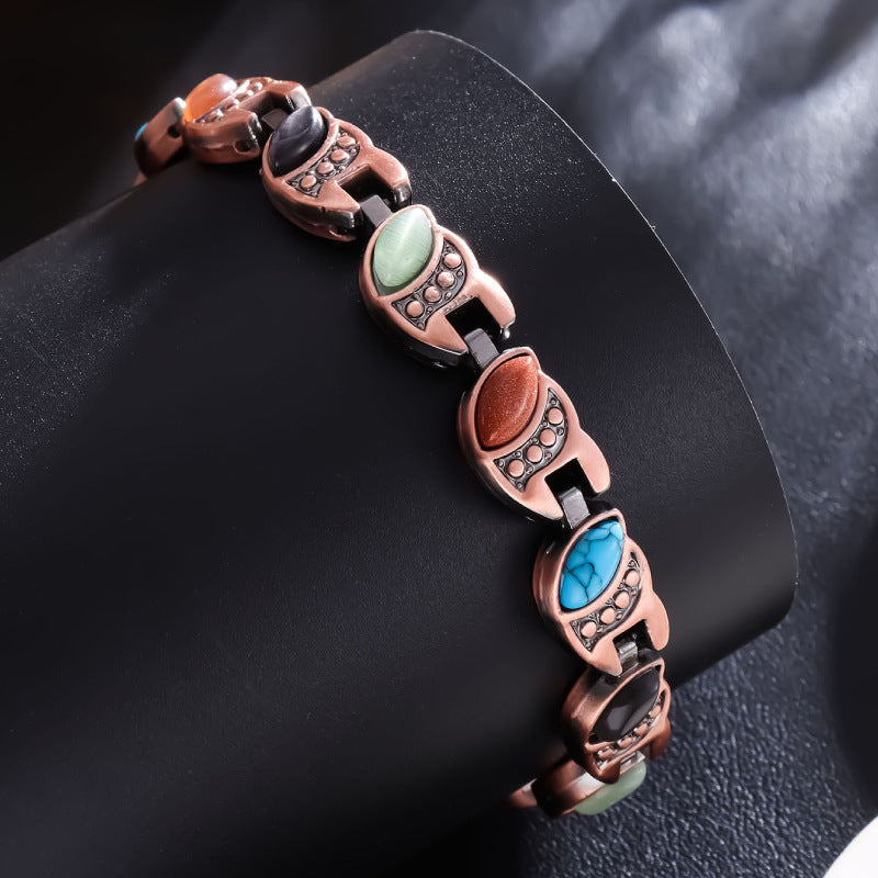 Magnetic Copper Bracelet – Pure Solid Copper with 3800 Gauss Powerful Magnets
