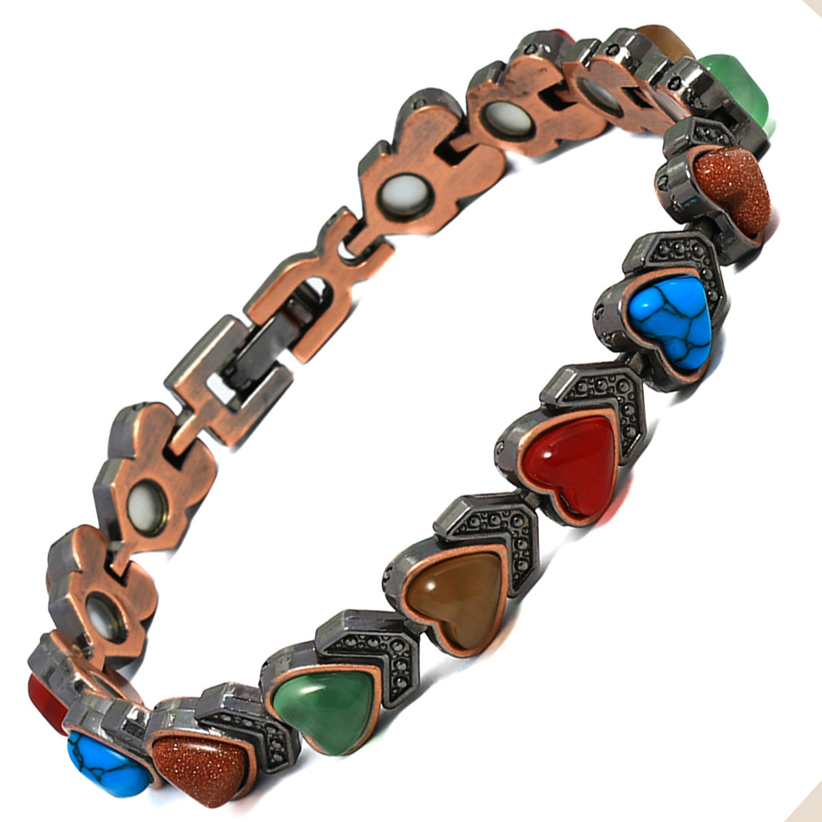 Magnetic Copper Bracelet – Pure Solid Copper with 3800 Gauss Powerful Magnets