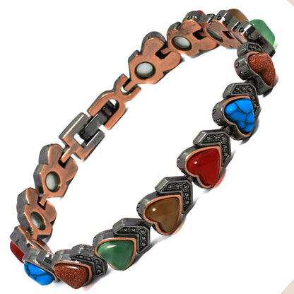 Magnetic Copper Bracelet – Pure Solid Copper with 3800 Gauss Powerful Magnets