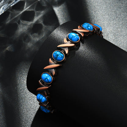 Magnetic Copper Bracelet – Pure Solid Copper with 3800 Gauss Powerful Magnets
