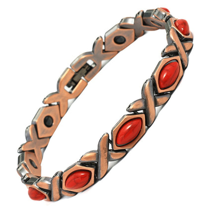 Magnetic Copper Bracelet – Pure Solid Copper with 3800 Gauss Powerful Magnets