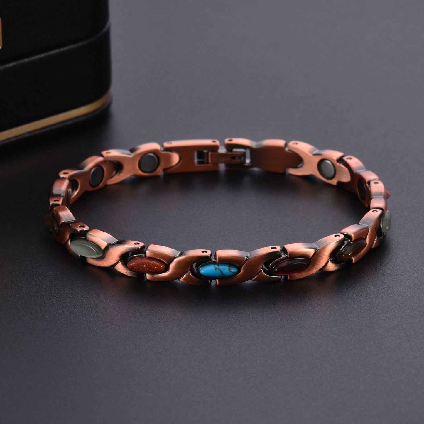 Magnetic Copper Bracelet – Pure Solid Copper with 3800 Gauss Powerful Magnets