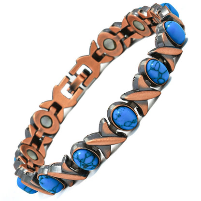 Magnetic Copper Bracelet – Pure Solid Copper with 3800 Gauss Powerful Magnets