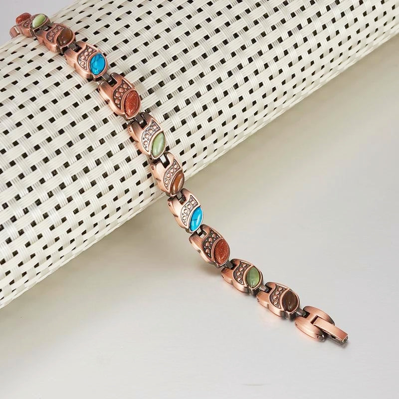 Magnetic Copper Bracelet – Pure Solid Copper with 3800 Gauss Powerful Magnets