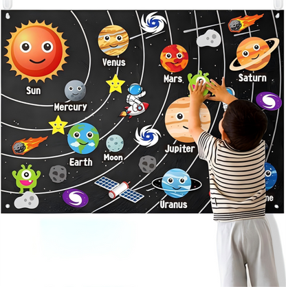 Montessori Felt Play Boards – 🎨Multi-Themed Educational Fun for Kids