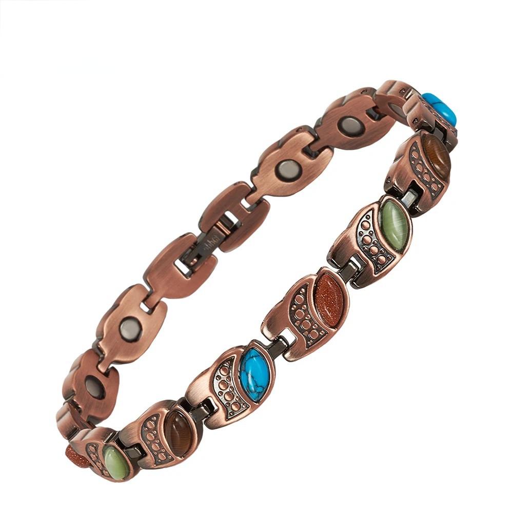 Magnetic Copper Bracelet – Pure Solid Copper with 3800 Gauss Powerful Magnets
