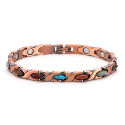 Magnetic Copper Bracelet – Pure Solid Copper with 3800 Gauss Powerful Magnets