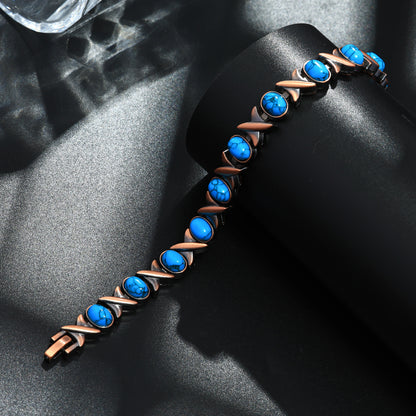 Magnetic Copper Bracelet – Pure Solid Copper with 3800 Gauss Powerful Magnets