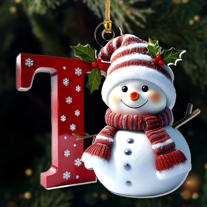 Snowman Merry Christmas - Personalized 1-Layer Acrylic Ornament