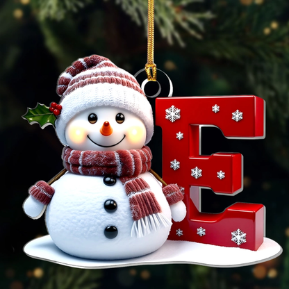 Snowman Merry Christmas - Personalized 1-Layer Acrylic Ornament