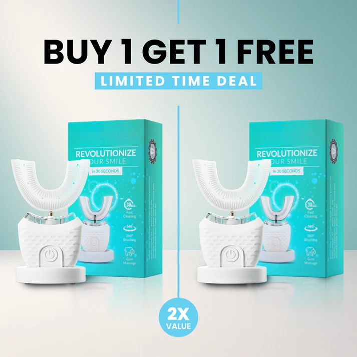 Automatic PowerClean Toothbrush - 360° Deep Cleaning System