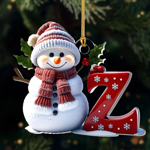 Snowman Merry Christmas - Personalized 1-Layer Acrylic Ornament